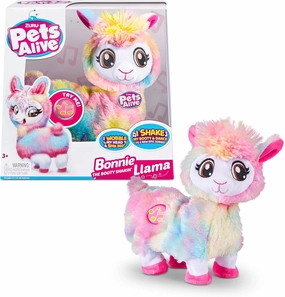 Pets Alive Rainbow Bonnie The Booty Shakin Llama Battery-Powered Dancing Robotic Toy by ZURU, 1 Count (Pack of 1)