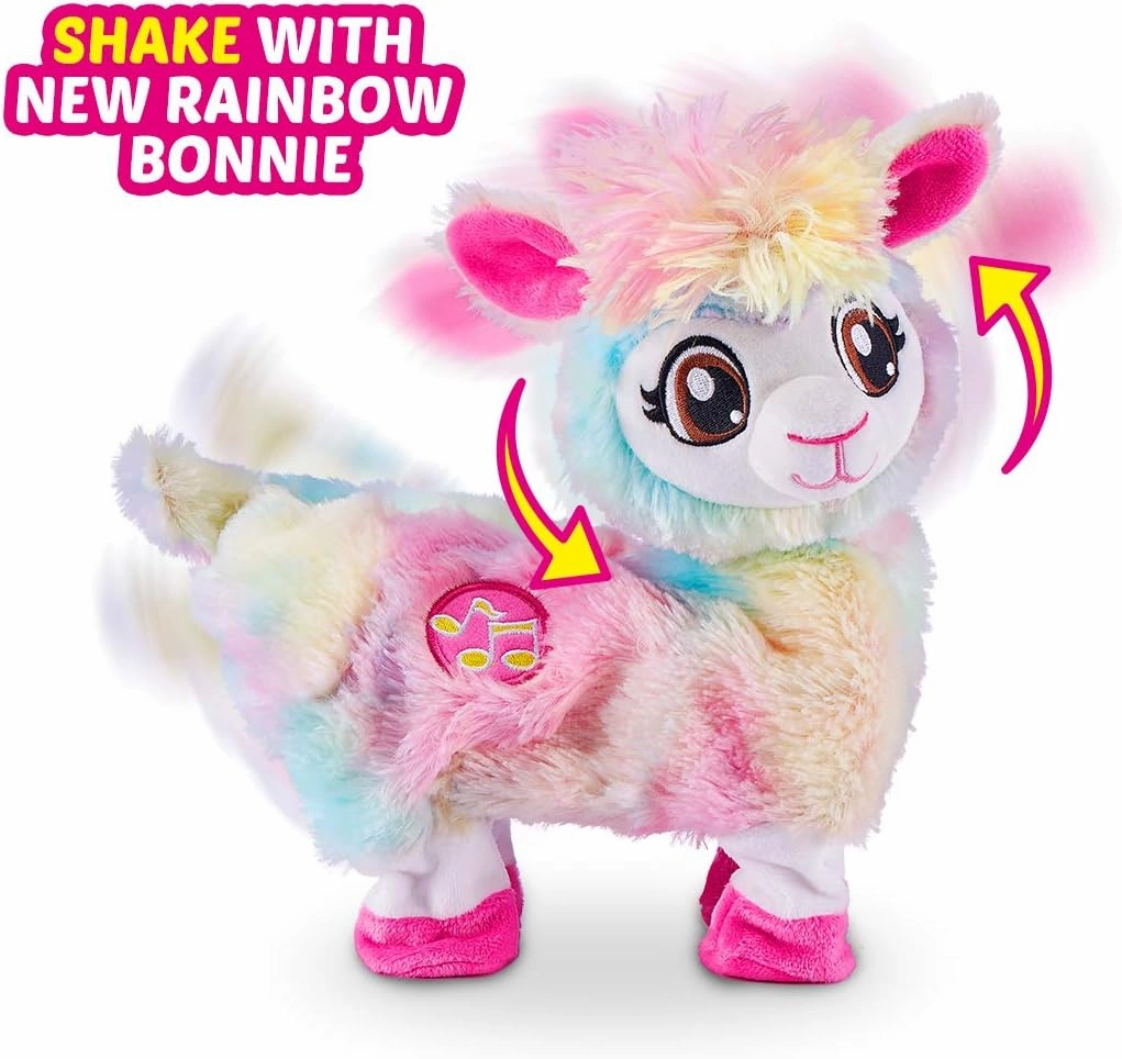 Pets Alive Rainbow Bonnie The Booty Shakin Llama Battery-Powered Dancing Robotic Toy by ZURU, 1 Count (Pack of 1)