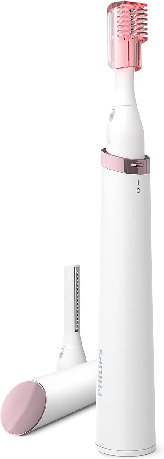 Philips Beauty Women's Bikini Trimmer and Precision Trimmer Special Edition Bundle, BRT387/90,Pink and White