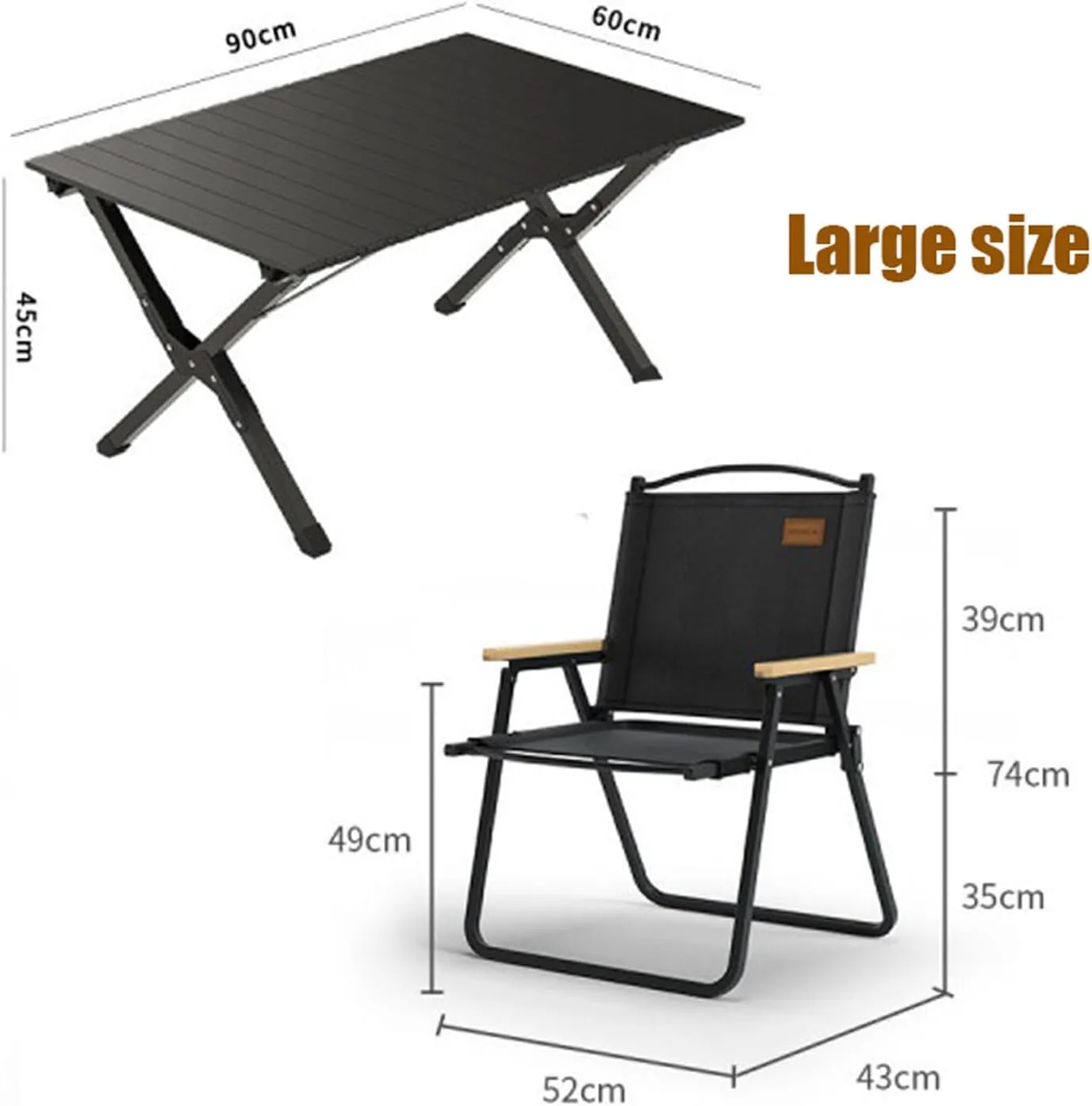 Picnic Table air Set of 3 Camping Table air with Aluminum Roll-up Backpacking Table and Lawn air Portable Folding Fur for Indoor Outdoor