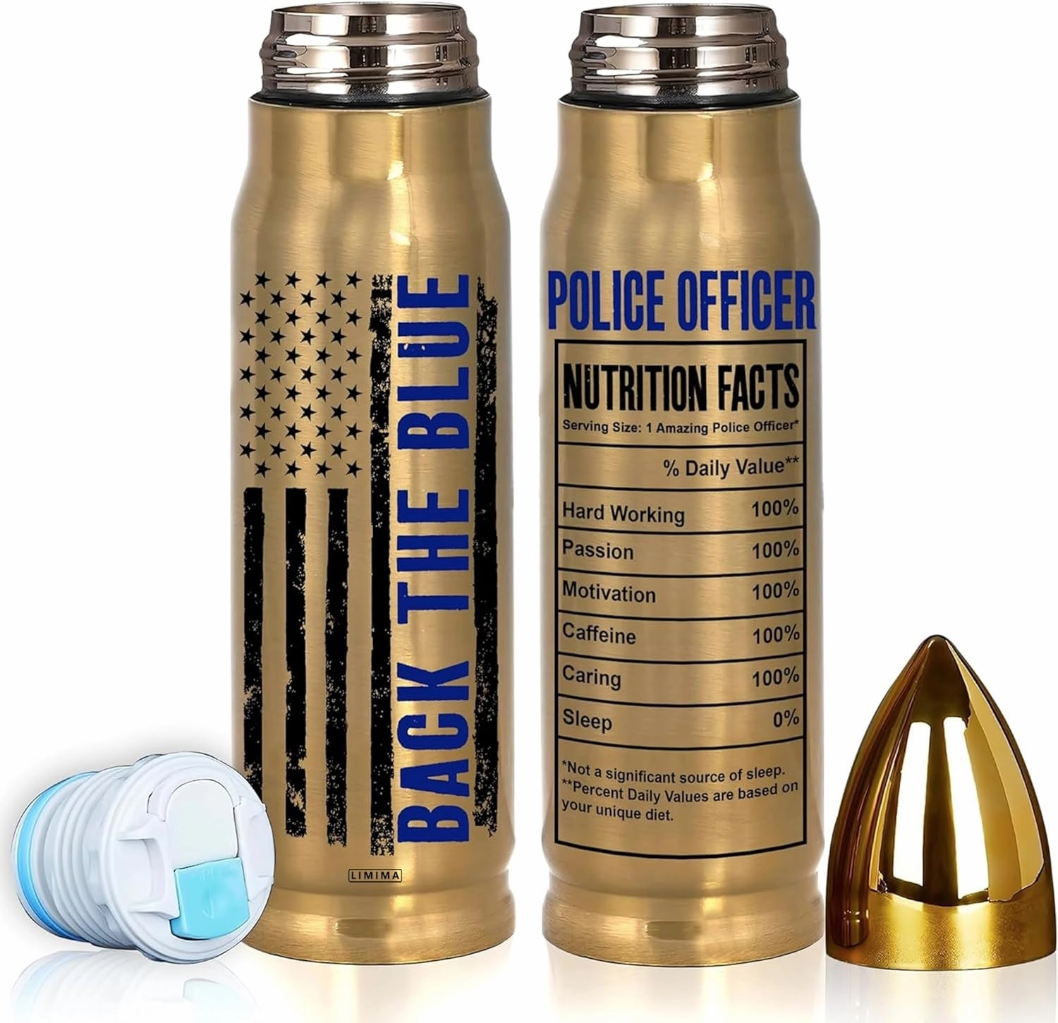 Police Officer Gifts – 17oz Tumbler for Men, Him, Dad, Husband, Grandpa, Brother – Fathers Day, Retirement, Graduation, Birthday Gift for Police Officers, Thin Blue Line Supporters