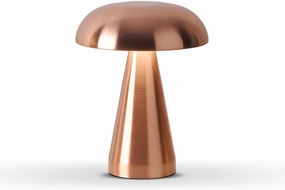 Portable LED Table Lamp, Cordless Metal Desk Lamp,3 Color Touch Control Rechargeable Lamp,3-Levels Brightness Room Decor Desk Lamp,Bedside Lamp,Dining Room Lamp (Rose Gold)