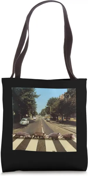 Possums Road Crossing Parody - Opposum Lover Tote Bag