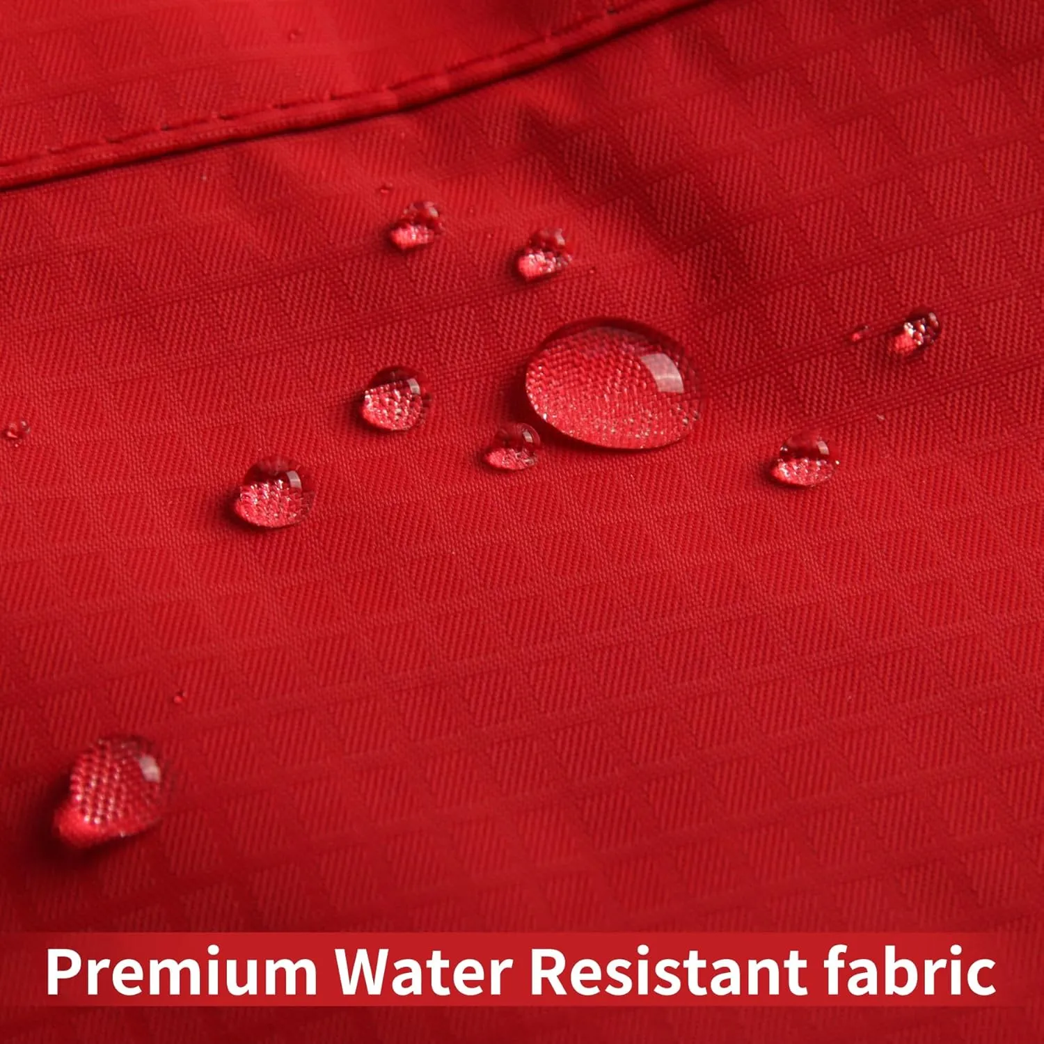 Premium Dog Raincoat with Hood for Medium Dogs,Outdoor Sports Waterproof Doggie Rain Jacket,Puppy Raincoat with Pockets,Red L