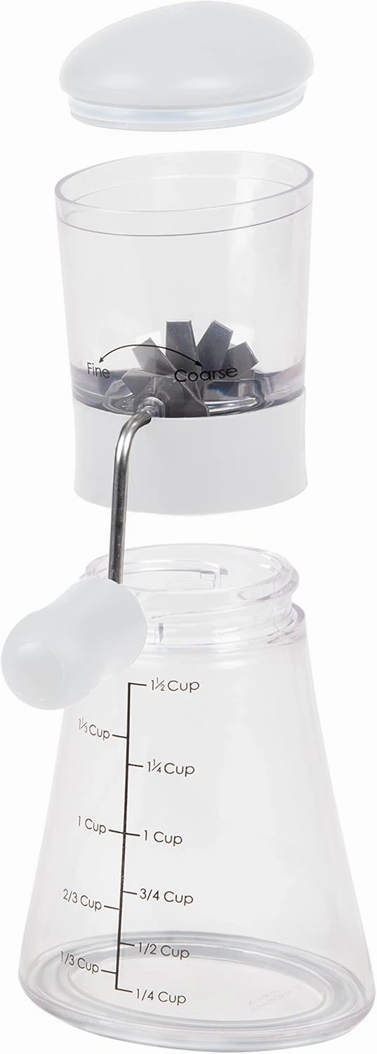 Prepworks by Progressive Nut Chopper with Non-Skid Base, White