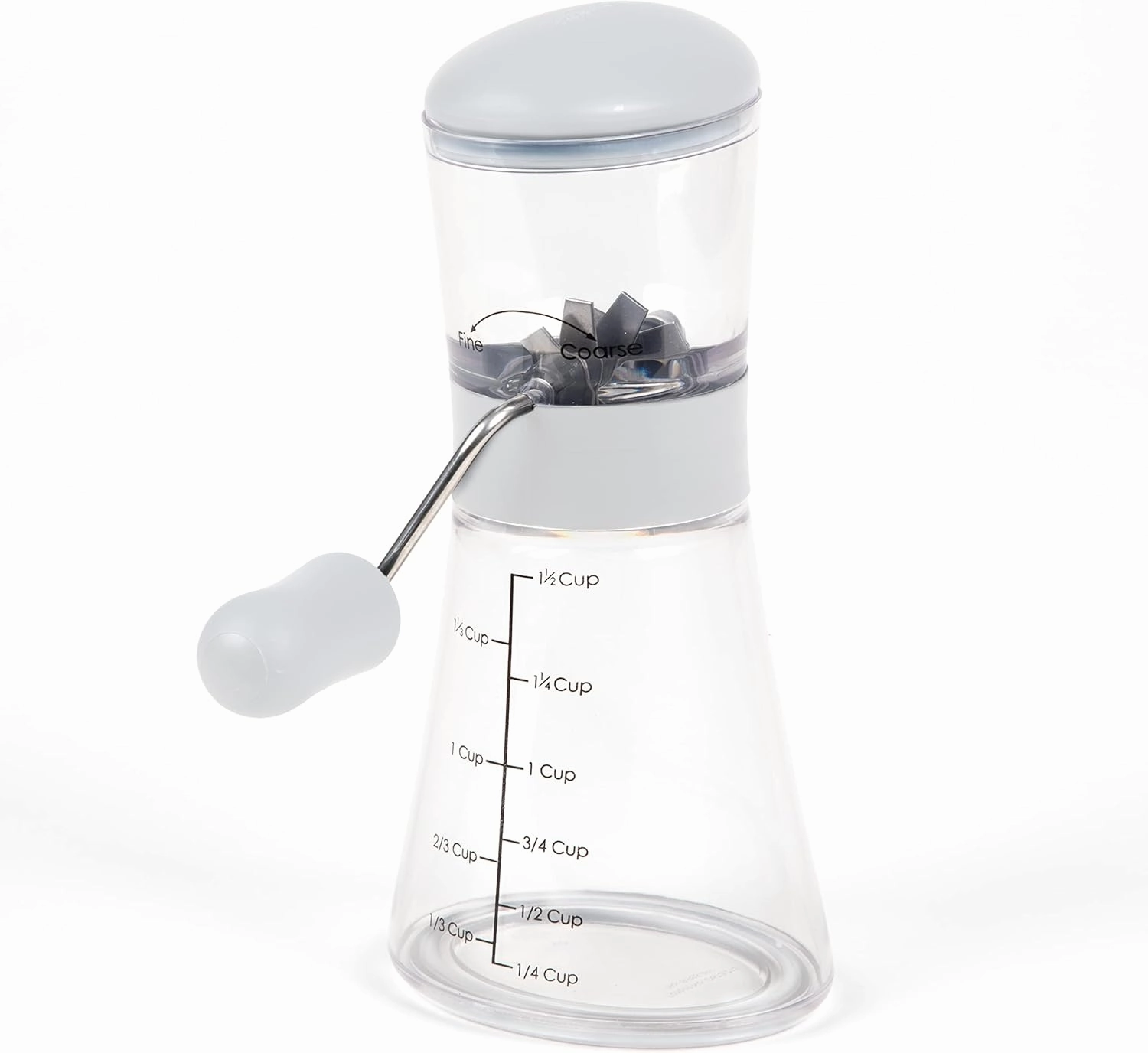 Prepworks by Progressive Nut Chopper with Non-Skid Base, White