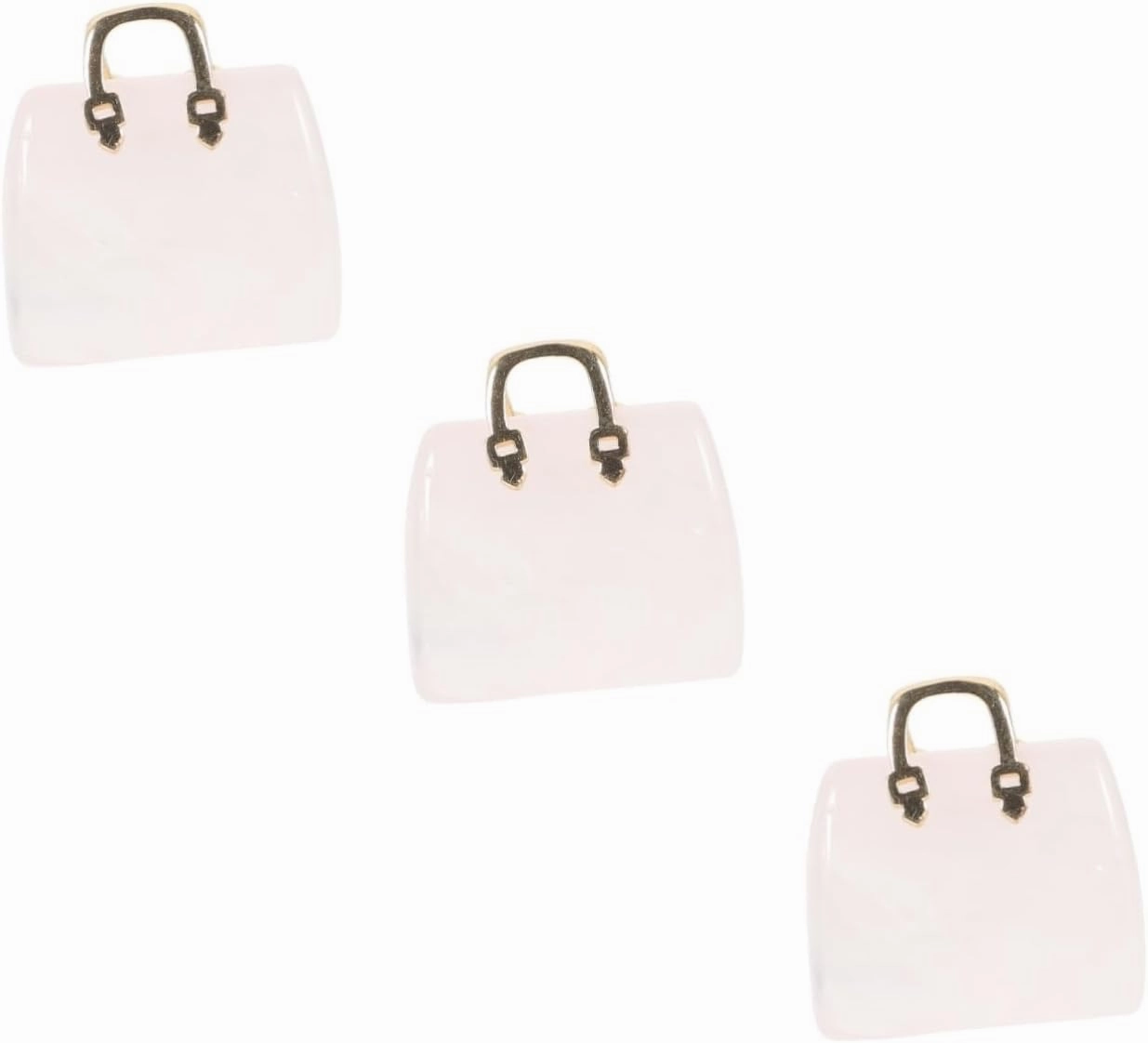 PRETYZOOM 3pcs Crystal Bag Ornaments Handbag Decor Small Cute Clear Bag Novelty Bag Clear Purse Handbag Gemstone Figurines Transparent Desktop Handbag Ornament Decoration Crystal Statue