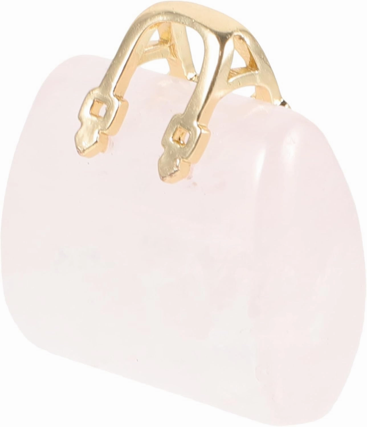 PRETYZOOM 3pcs Crystal Bag Ornaments Handbag Decor Small Cute Clear Bag Novelty Bag Clear Purse Handbag Gemstone Figurines Transparent Desktop Handbag Ornament Decoration Crystal Statue