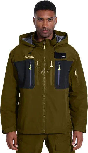 PRO Men's Fishing Rain Suit - 3-Layer Waterproof Breathable Wader Set Jacket&Bib Pant,Foul Weather Gear