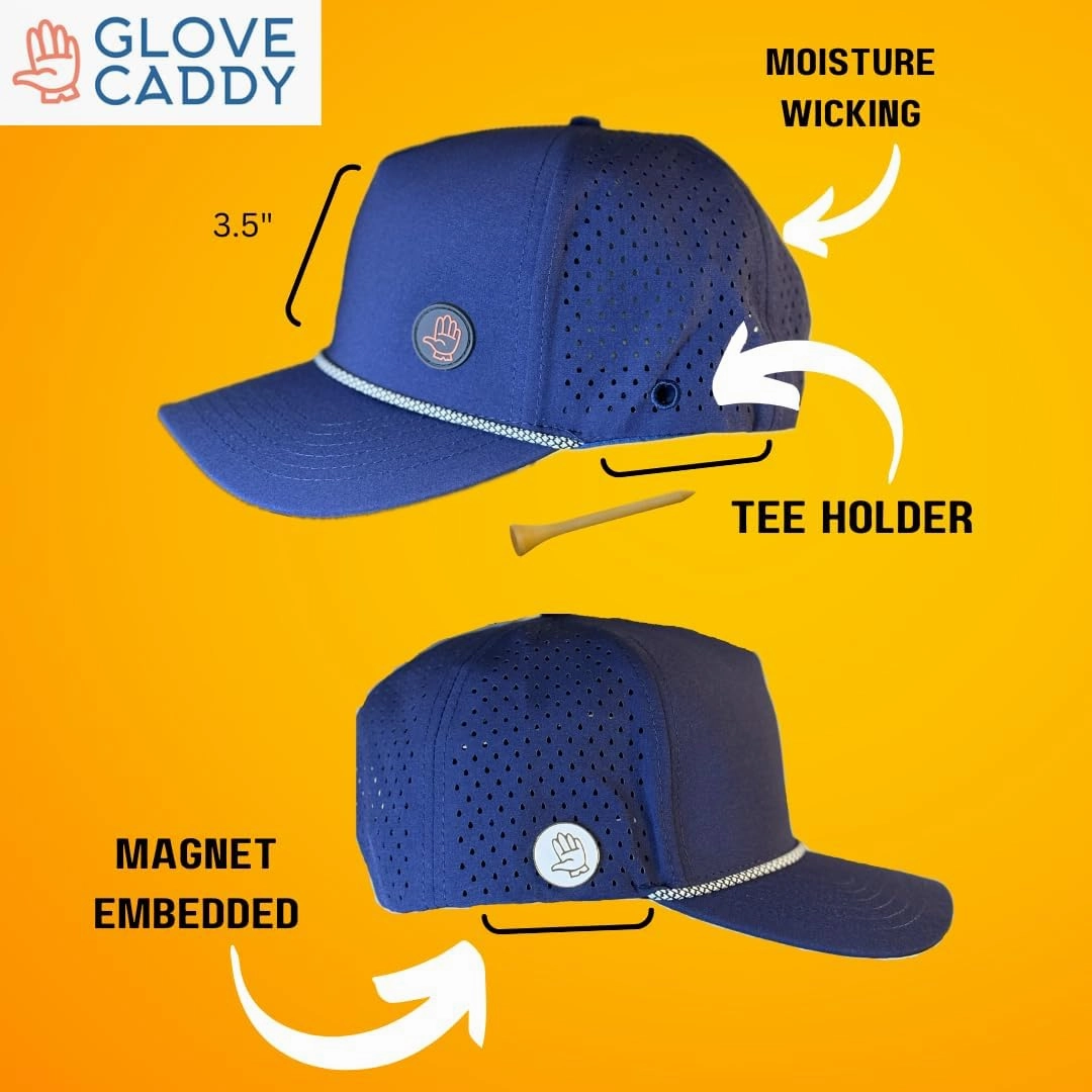 Pro TechHat: Integrated Magnet with Ball Marker and Hidden Tee Storage