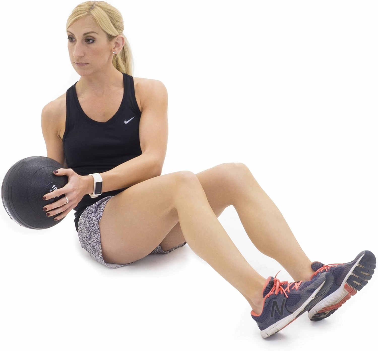 ProsourceFit Slam Medicine Balls 5, 10, 15, 20, 25, 30, 50lbs Smooth and Tread Textured Grip Dead Weight Balls for Strength and Conditioning Exercises, Cardio and Core Workouts