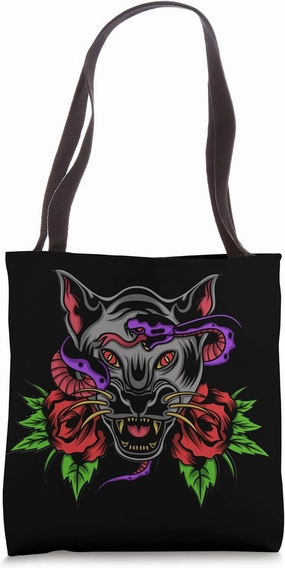 Puma Cougar Silver lion Tote Bag
