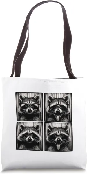 Racoon With Sunglasses stylish Zoo Lover Fun Tote Bag