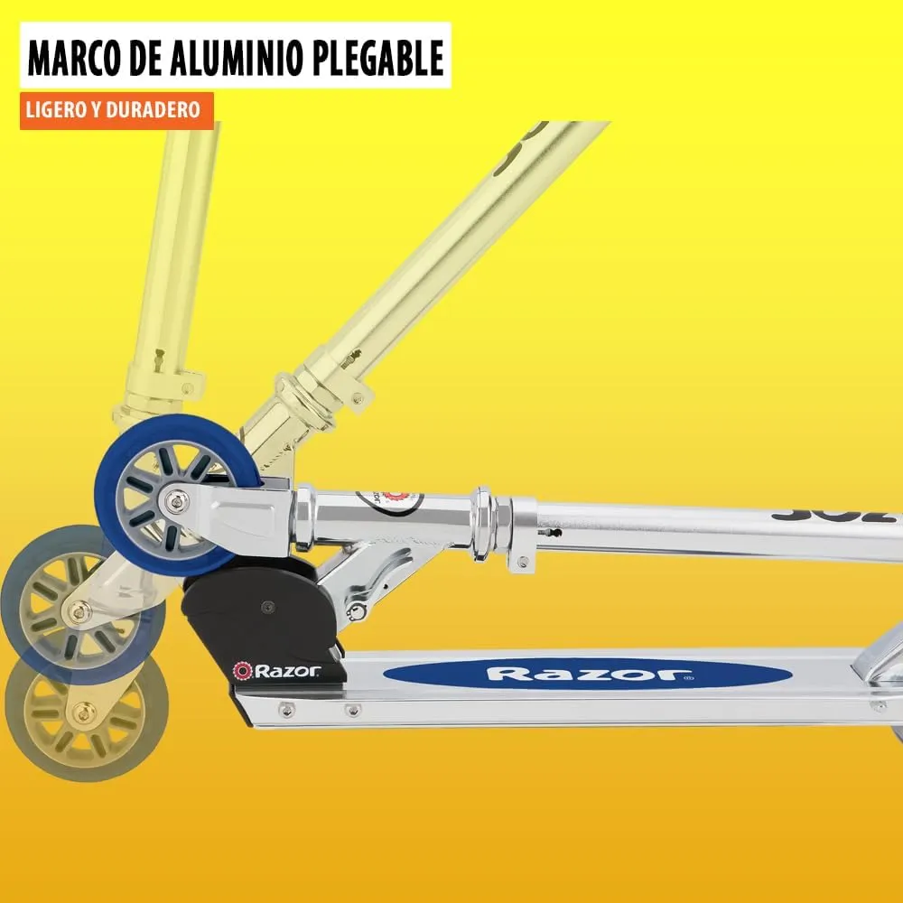 Razor A Kick Scooter for Kids - Lightweight, Foldable, Aluminum Frame, and Adjustable Handlebars