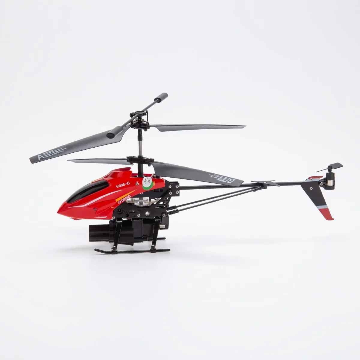 RC Helicopter for Adults 16 ,WL V398-C Missile Aircraft Model, 2.4G 4CH Dual-Blade Remote Control Helicopter with Adjustable Left/Right Hand Throttle (RTF Version)
