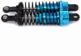 Rc Shock Absorber For Hsp For Hpi For Losi 1/16 2PCS Oil Adjustable 70mm Alloy Aluminum Rear Shock Absorber Damper RC Car For Buggy Truck Upgraded Parts(Blue)