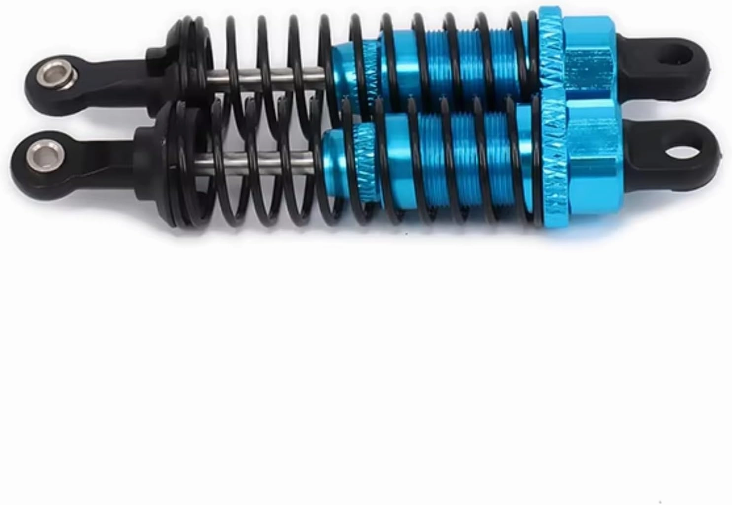 Rc Shock Absorber For Hsp For Hpi For Losi 1/16 2PCS Oil Adjustable 70mm Alloy Aluminum Rear Shock Absorber Damper RC Car For Buggy Truck Upgraded Parts(Blue)
