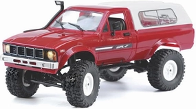RC Truck WPL C24 RC Crawler 1/16 Scale 4x4 RC Rock Crawler All Terrain Off Road Pickup Truck RTR Remote Control LED Proportional Throttle Steering Hobby Toy for Adult