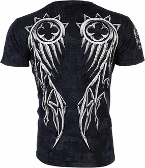 Rebel Saint by Affliction Men's T-Shirt Spiker Dagger Y2K