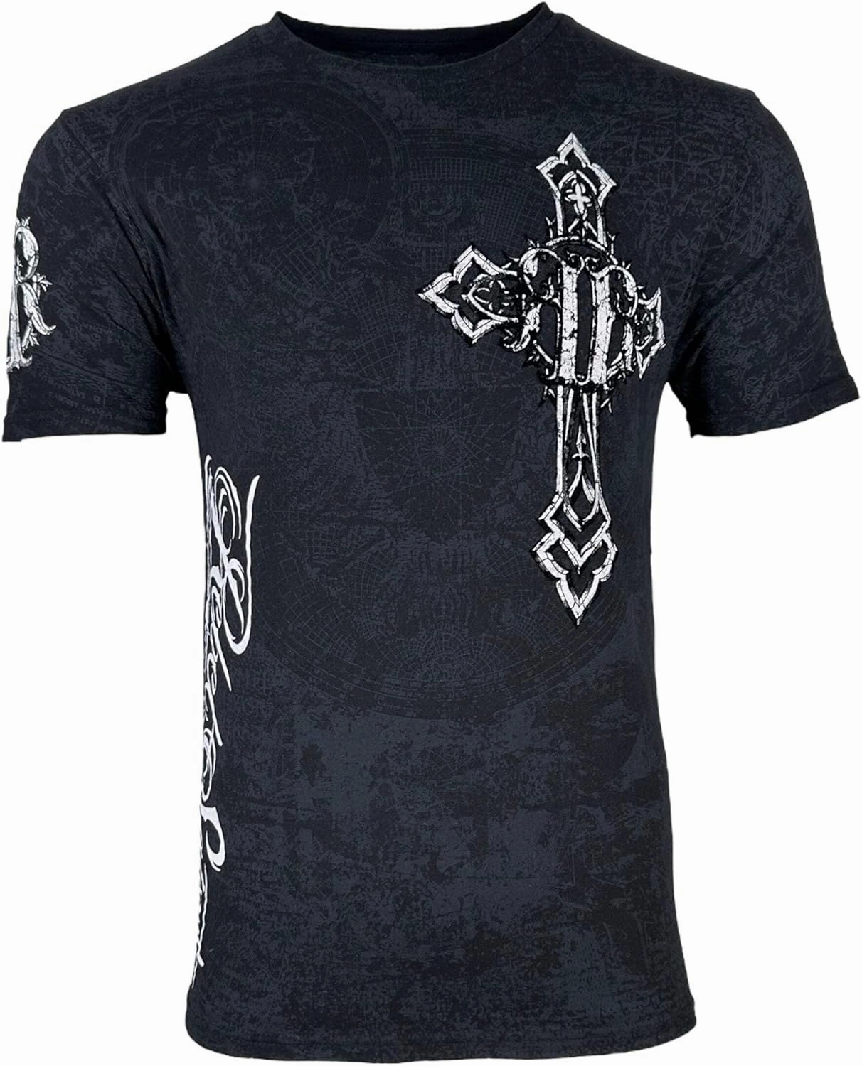 Rebel Saint by Affliction Men's T-Shirt Spiker Dagger Y2K