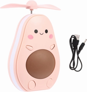 Rechargeable Makeup Mirror Led Lights Magnified Mirror Folding Fan Compact for Travel Home
