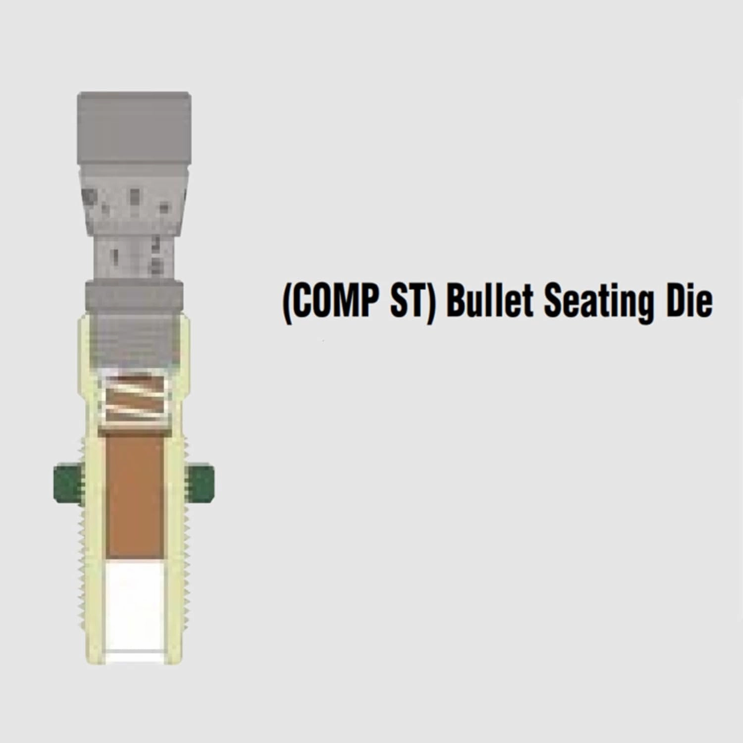 Redding Competition Durable .001" Adjustable Micrometer Bullet Seating Die for Handgun