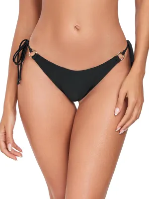 RELLECIGA Women's Low Waisted Tie-Side Thong Bikini Bottom