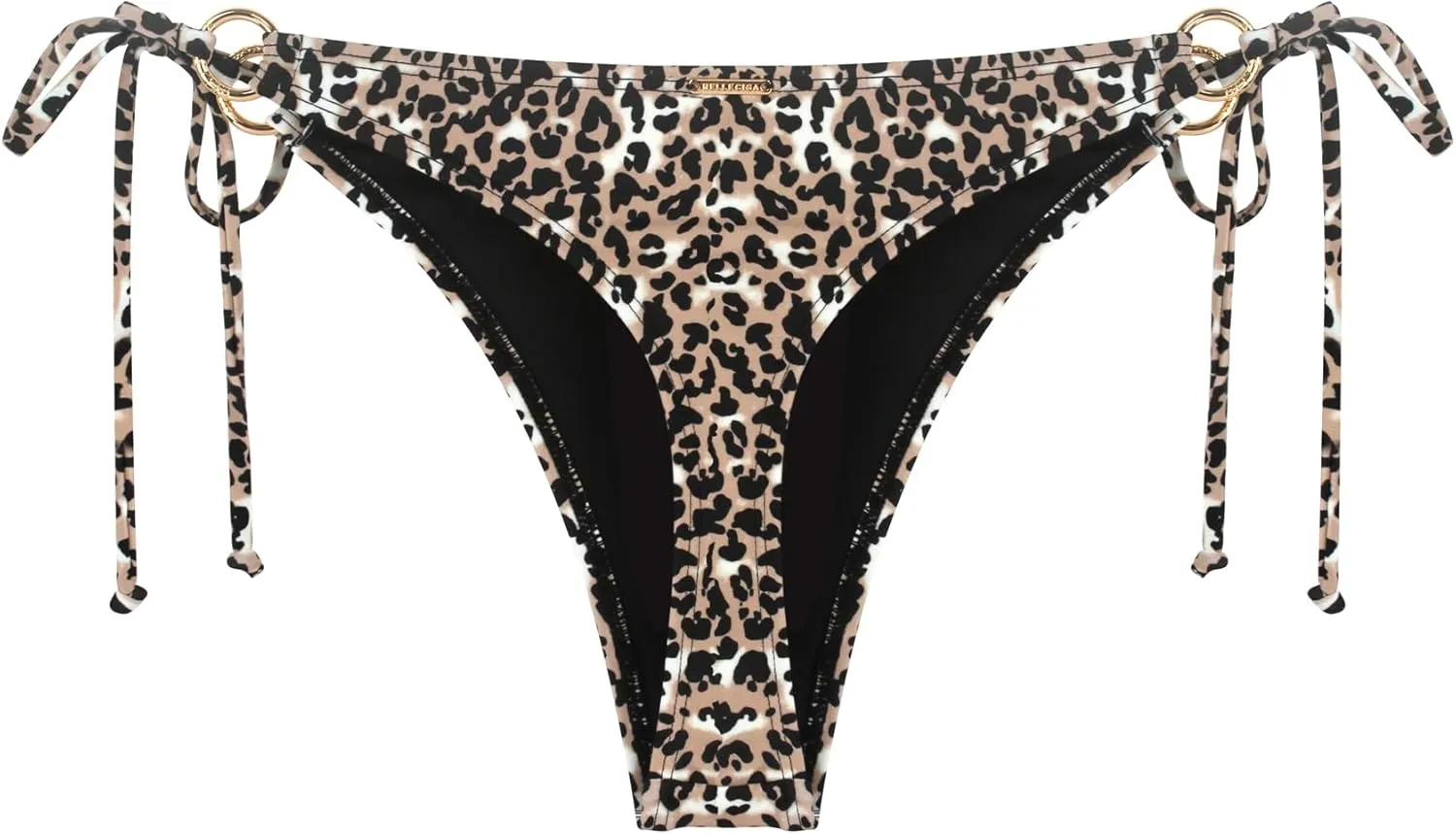 RELLECIGA Women's Low Waisted Tie-Side Thong Bikini Bottom