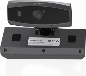 Remo  DoorCam 3 Over-The-Door Wireless Security Camera, 3-Day Rolling Video Storage with No Subscription, 1080p Video, Night Vision, 2-Way Talk, AI with Human Detection & Alexa Compatibility