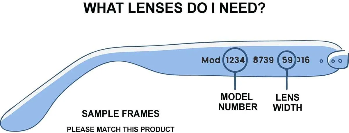 Replacement Sunglass Lenses Compatible for Zoo York Zoo York 61mm