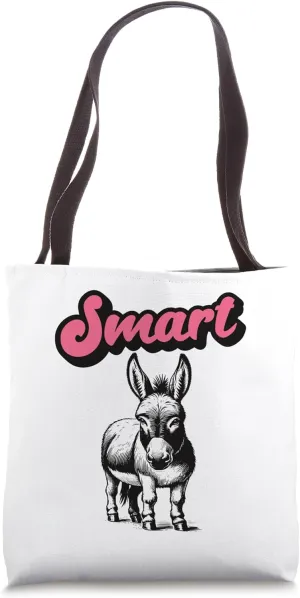 Retro Smart Ass Donkey Funny Intellectual Tote Bag