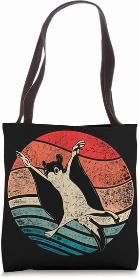 Retro Aussie Animal Zoo Keeper Wildlife Sugar Glider Tote Bag