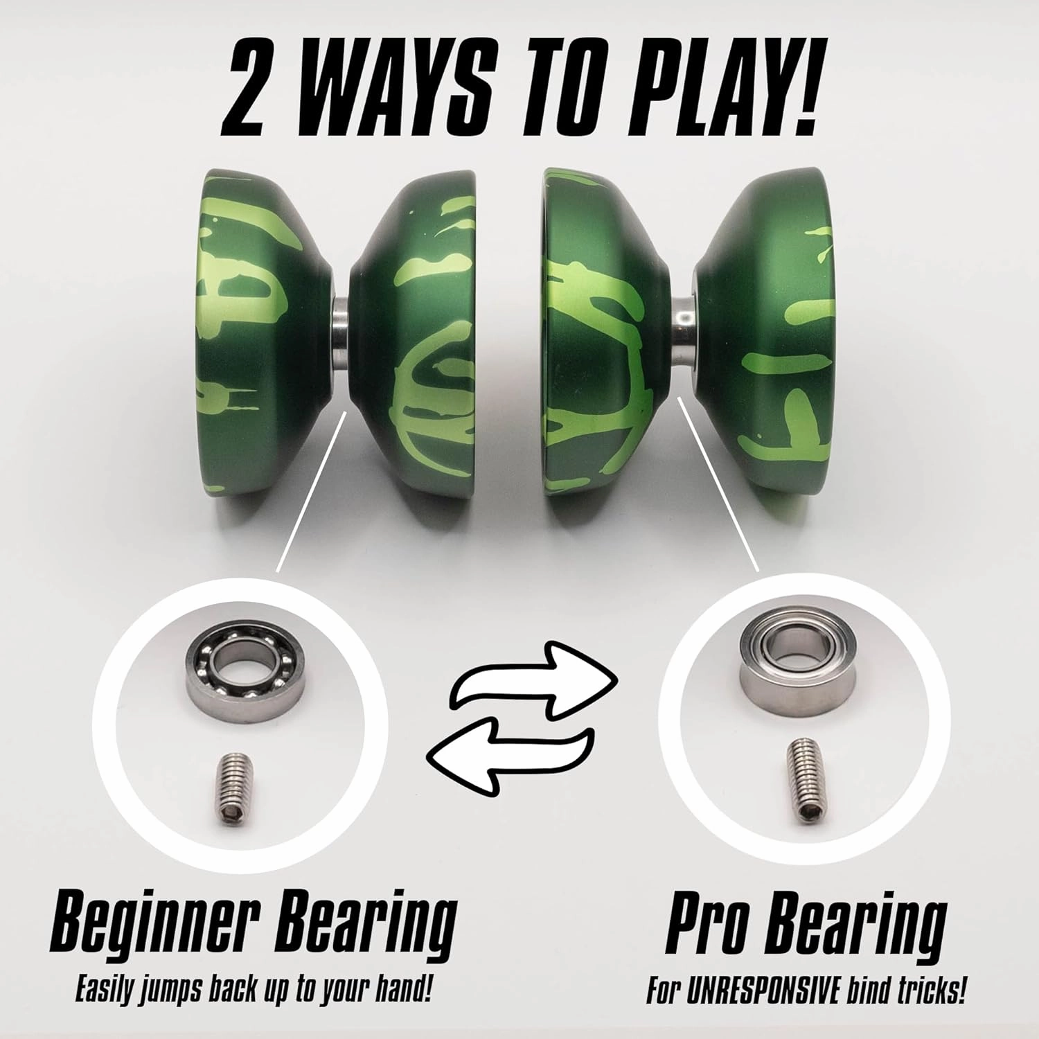 REVLO | A High End Professional Yoyo | The Yo Yo for Adults with Pro Yo-yo String Included | Easily Switch Between Responsive & Unresponsive Yoyoing | Master Both Pro and Beginner Tricks