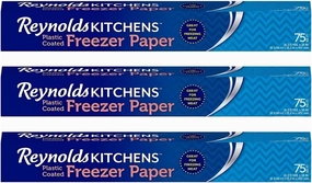 Reynolds Freezer Paper, 75 Square Foot Roll (Pack of 3)