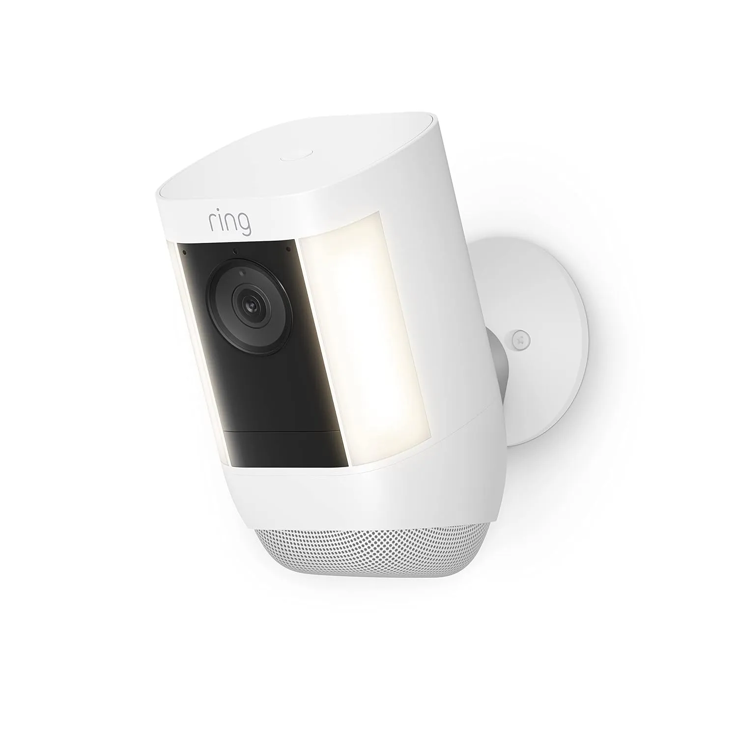 Ring Spotlight Cam Pro, Battery | 3D Motion Detection, Two-Way Talk with Audio , and Dual-Band Wifi (2022 release) - White