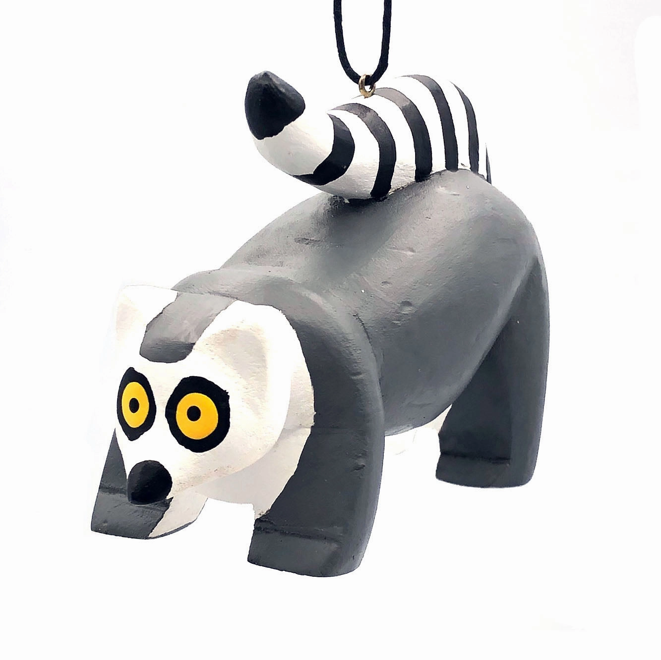 Ring-tailed Lemur Balsa Ornament