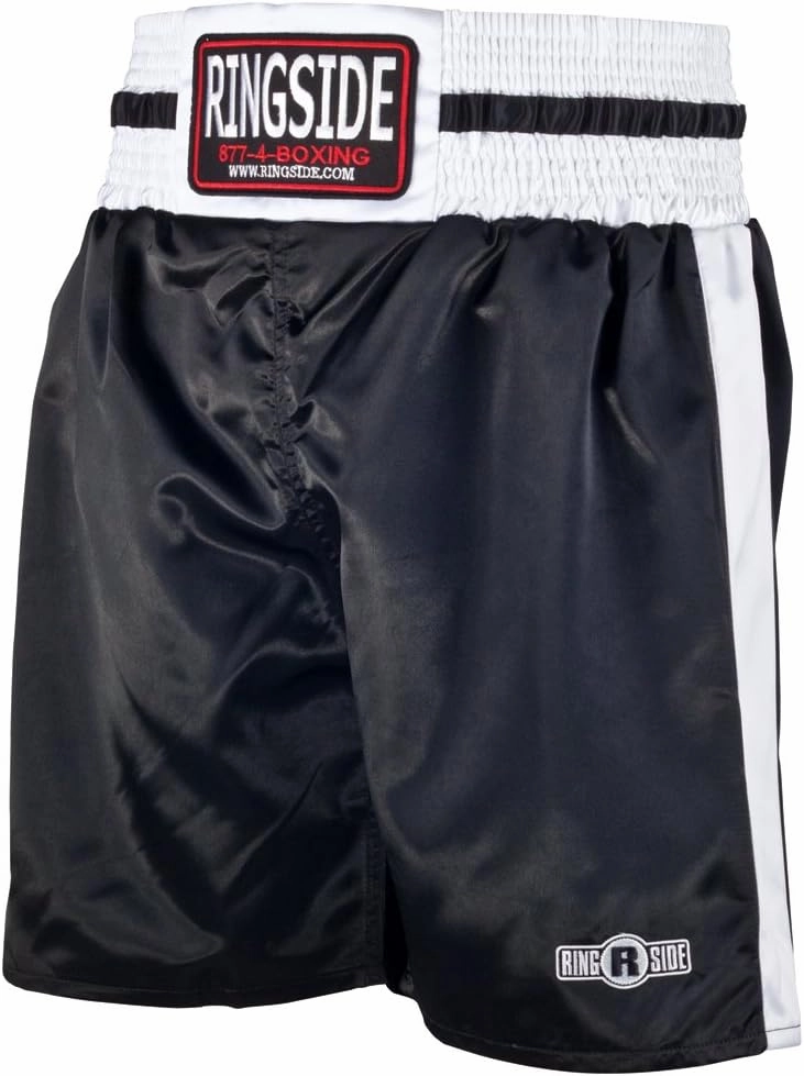 Ringside Pro-Style Boxing Trunks, Satin Shorts for Men and Women, Ideal for Boxing, MMA, Muay Thai