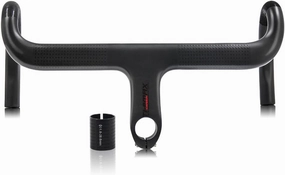 Road Bike Handlebars Alfa Pasca 28.6/31.8 Carbon Fiber Integrated Handlebar Road Bike Drop Bar 90/100/110/120mm Internal Routing Handle Aero Bars 400/420/440mm Bicycle Accessories