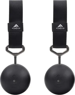 Rock Climbing Solid Training Cannonball Bomb Power Pull Up Ball Hold Grips for Straps for Finger, Forearm, Biceps, Back Muscles