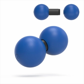 Rodo 2-in-1 Roller (Firm). Use as a Massage Lacrosse Ball Or Peanut Ball. Ideal for Myofascial Release, Muscle Knots, Trigger Point Therapy & Pain Relief. The Perfect Foam Roller Alternative!