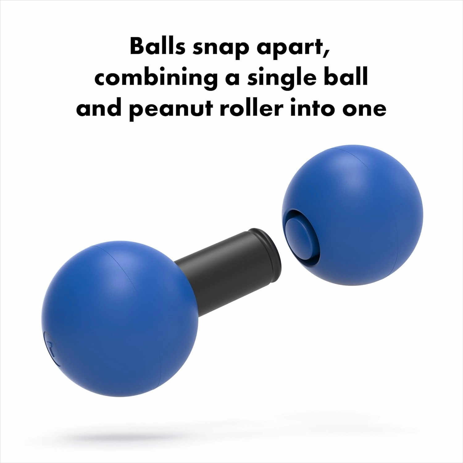 Rodo 2-in-1 Roller (Firm). Use as a Massage Lacrosse Ball Or Peanut Ball. Ideal for Myofascial Release, Muscle Knots, Trigger Point Therapy & Pain Relief. The Perfect Foam Roller Alternative!