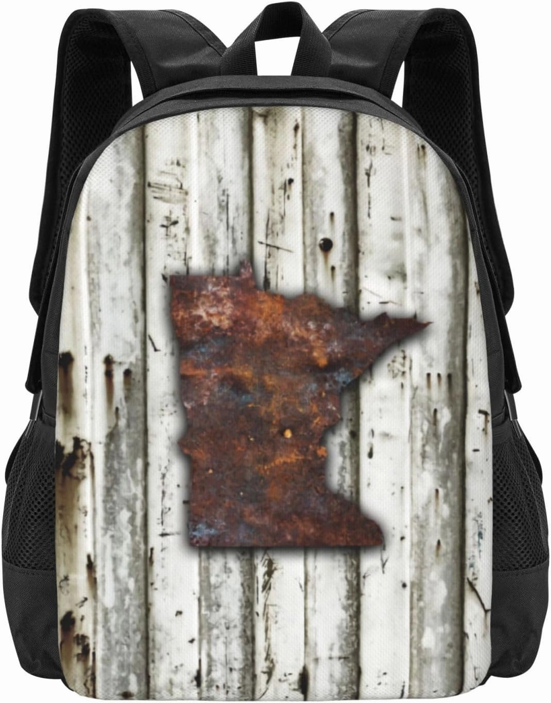 Rusty Minnesota Shape Lightweight Packable Backpack Travel Casual Hiking Daypack Foldable Backpack For Men Women