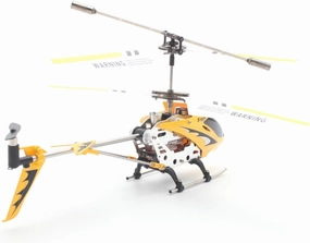 S107g Helicopter 3 Channel Gyro Led Lights Safe for Boys and Girls Yellow