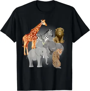 Safari Squad – Jungle Animal Adventure Crew Design T-Shirt