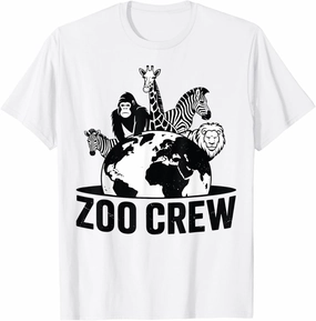 Safari Jungle Wildlife Animal Keeper Zoologist Zoo Crew T-Shirt
