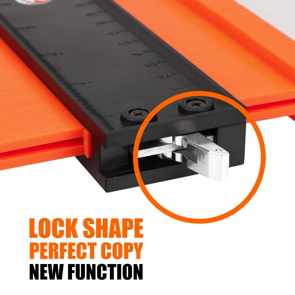 Saker Contour Gauge Duplication-Adjustable Lock-Precisely Copy Irregular Shape-Irregular Woodworking Tracing-Must Have Tool for DIY Handyman Men Husband Dad 10 Inch 5 Inch