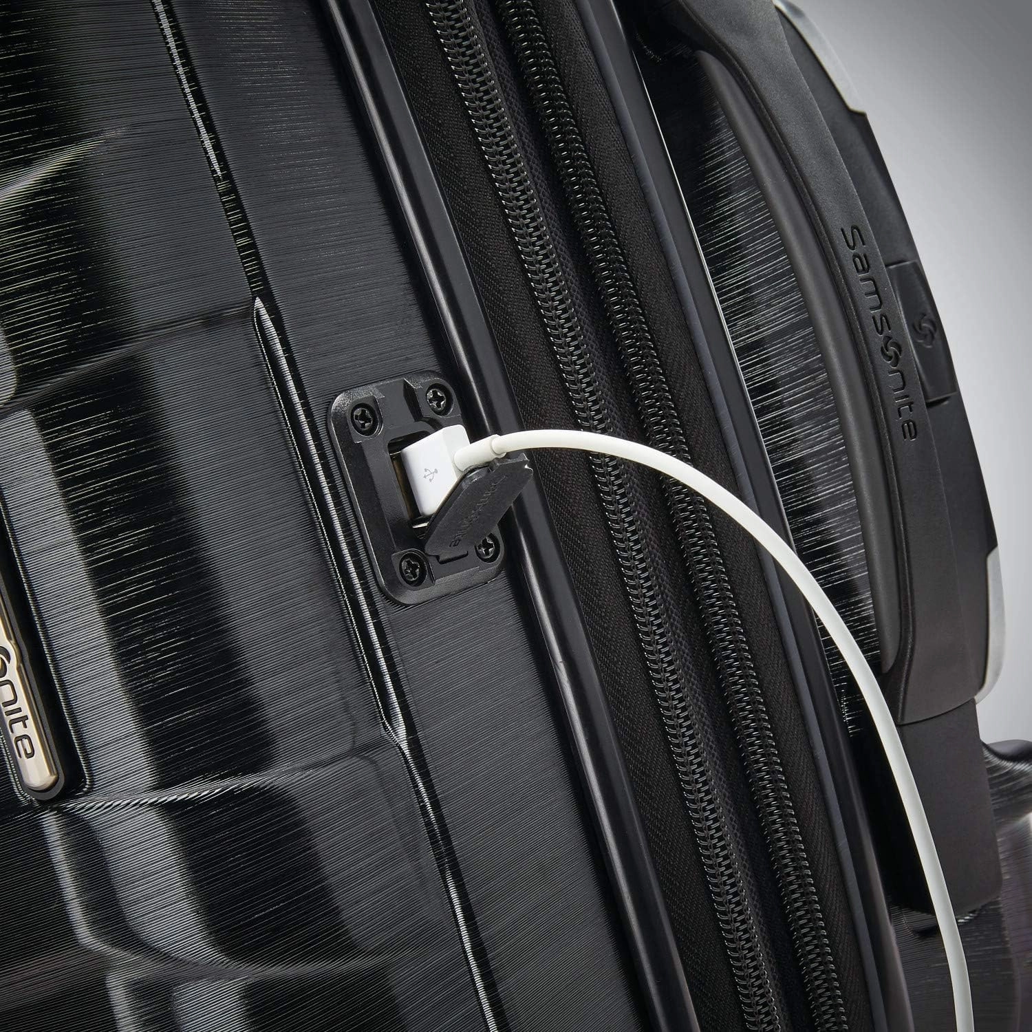 Samsonite Centric 2 Hardside Expandable Luggage with Spinner Wheels, Black, Carry-On 20-Inch