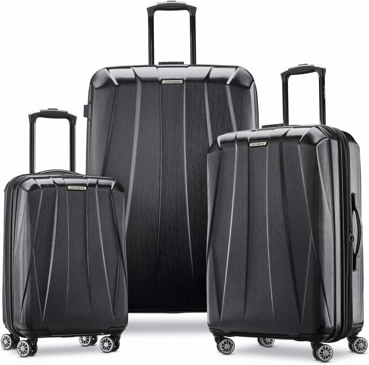 Samsonite Centric 2 Hardside Expandable Luggage with Spinner Wheels, Black, Carry-On 20-Inch