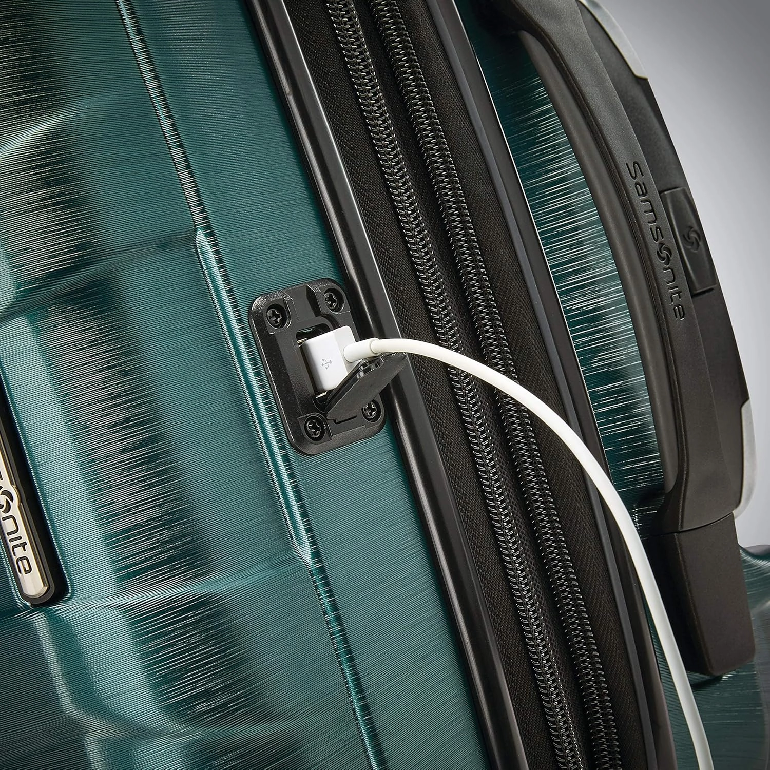 Samsonite Centric 2 Hardside Expandable Luggage with Spinner Wheels, Emerald Green, Carry-On 20-Inch