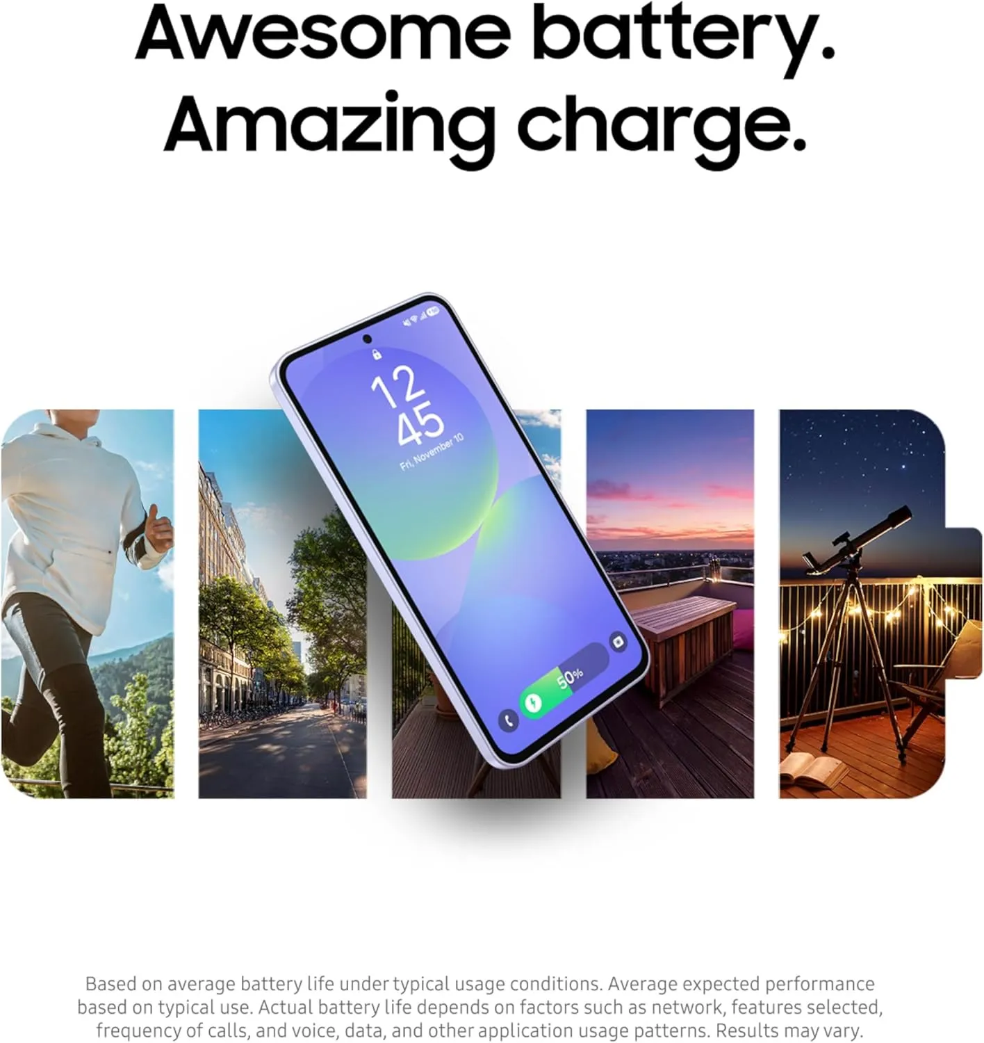 SAMSUNG Galaxy A36 5G A Series Cell Phone, 128GB Unlocked Android Smartphone, AMOLED Display, Rugged Design, US Version, 2025, US 1 Yr Manufacturer Warranty, Awesome Black